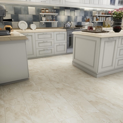 Customized Color PVC Vinyl SPC Click Flooring LVT Kitchen Vinyl Floor Tile Easy Install