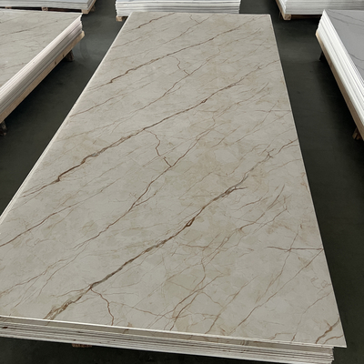 Interior Decoration 3mm PVC Marble Sheet with High Glossy UV Coating and Additive