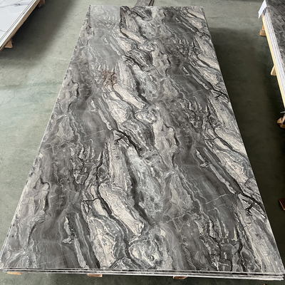 Hot Stamp PVC Faux Marble Sheet for Wall Decoration 1220x2440mm 1220x2800mm from Chinese