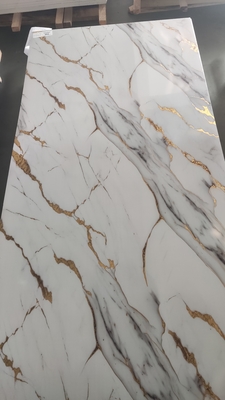 1200x2800 Vinyl Flooring UV Marble Sheet PVC Marble Board Wall Panel Flexible Board