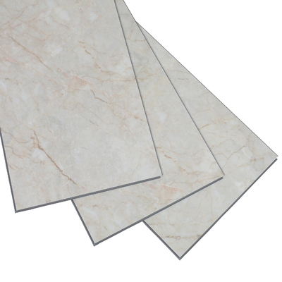 Hotel Waterproof Wear Resistant SPC Stone Polymer Composite Flooring with Marble Color