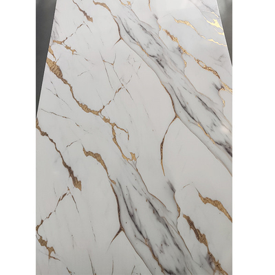 1200x2400 High Glossy 2.8mm UV Marble Plastic Sheet PVC Wall Panel Marble Sheet Thickness