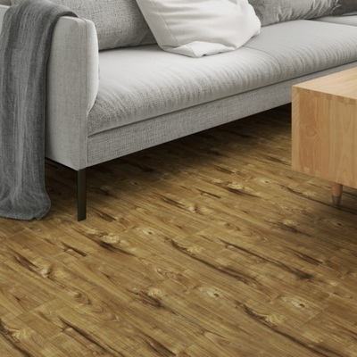 Unilin Locking Click System PVC Floor Tile with Waterproof and Simple Color Design
