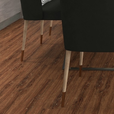 Unilin Locking Click System PVC Floor Tile with Waterproof and Simple Color Design