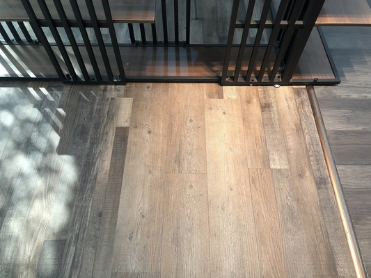 Ultra-Thin Design Style Waterproof Herringbone LVT SPC Vinyl Tiles for Sports Venues