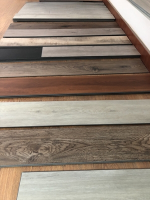 Simple Color Vinyl Tiles for Hotel Ultra-Thin LVT Self Adhesive Flooring