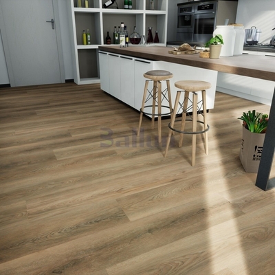 2 8mm Thickness PVC Hybrid Floor SPC Engineering Wood Grain Vinyl Plank Clip Flooring