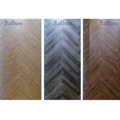 Customized Thickness 2-8mm Waterproof SPC Herringbone Flooring for Luxury Vinyl Plank