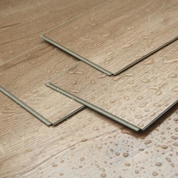 4mm SPC Anti Slip Rigid Vinyl Plastic Flooring With Cilck Wood Texture for Bathrooms