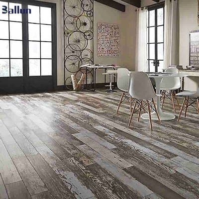 Indoor Unilin Click Lock Dark Brown Color Laminate Flooring with EVA Underlayment