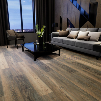 Eco-Friendly Oak SPC Vinyl Plank Flooring with Easy Click Installation and Rigid Core
