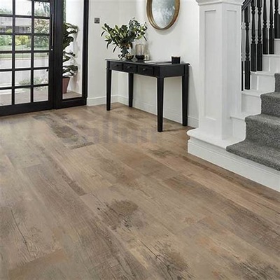 SPC Waterproof Luxury Vinyl Plank with Attached Pad UV Coating 07mm Wear Layer Flooring