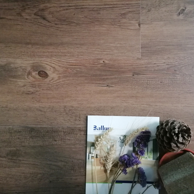 Easy Installation Unilin Click Lock SPC Hybrid Vinyl Flooring with Cork in Brown Color
