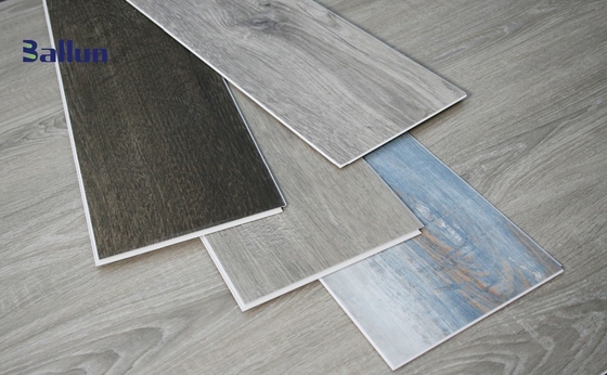SPC 5mm PVC Plastic Waterproof Vinyl Tile Stone Wood Plank Click System for Indoor