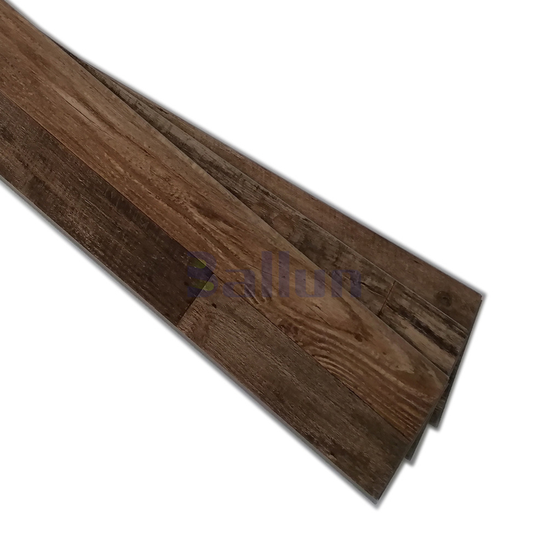 Indoor Unilin Click Lock Dark Brown Color Laminate Flooring with EVA Underlayment